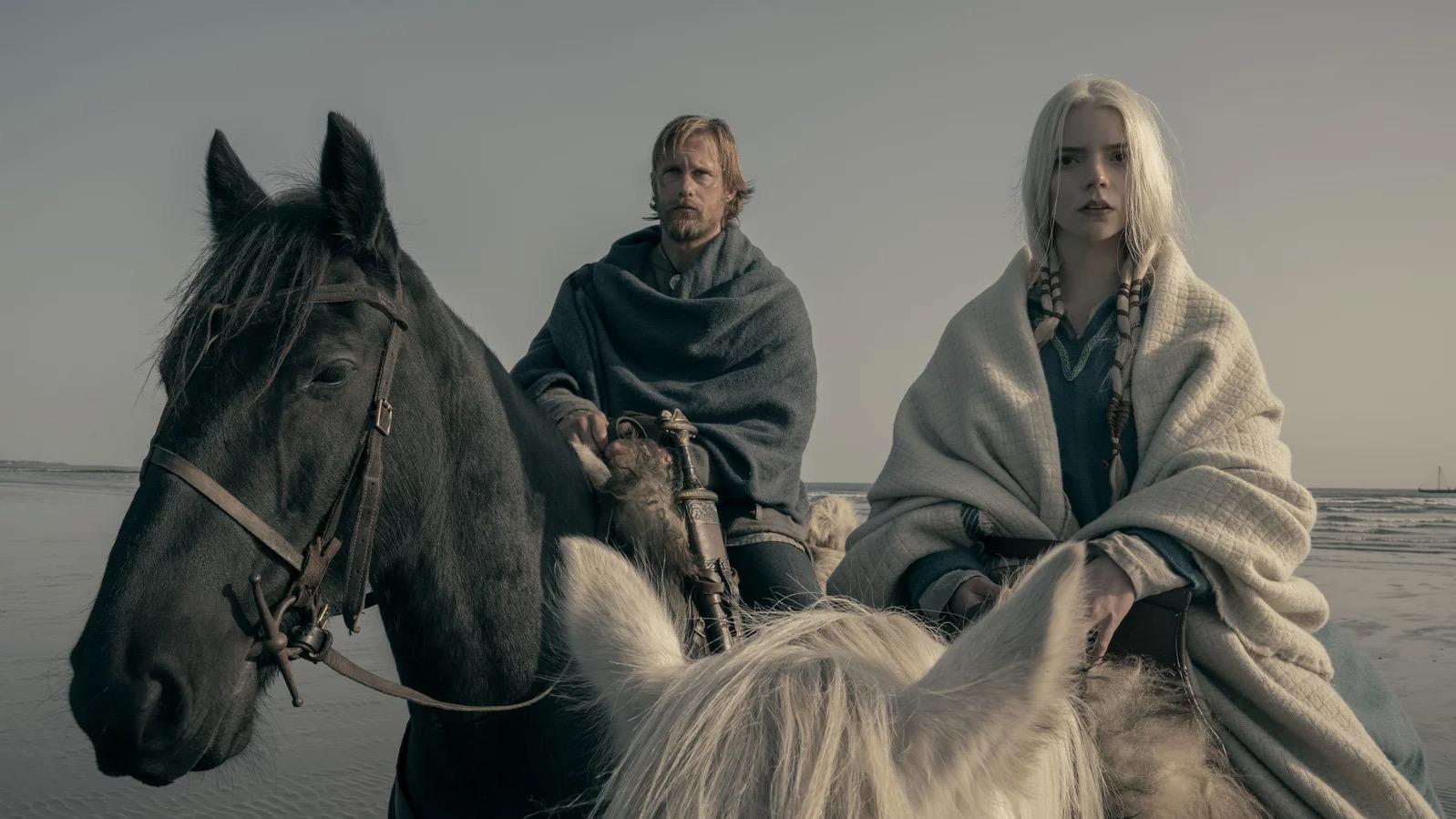 Alexander Skarsgård stars as Amleth and Anya Taylor-Joy as Olga in director Robert Eggers' "The Northman."