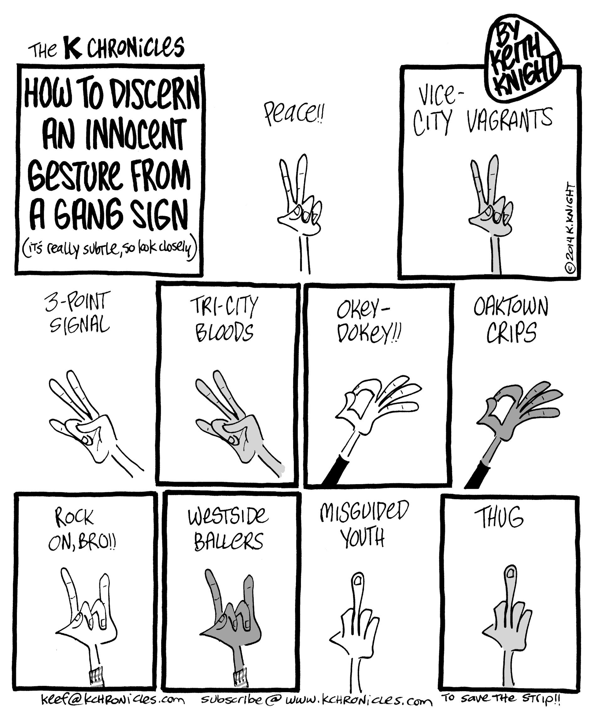 police interpreting hand signals