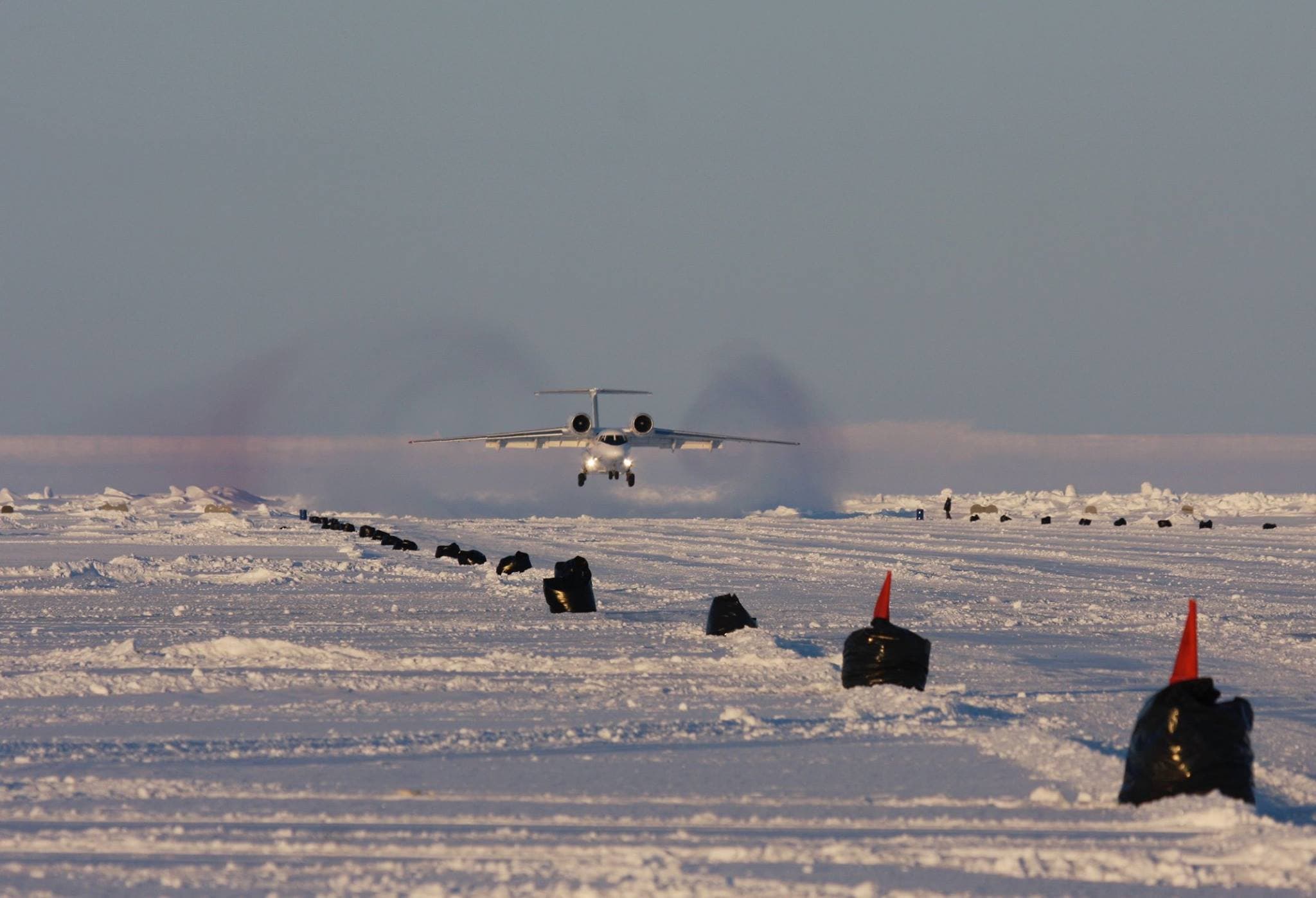 A plane at Barneo's Ice Camp
