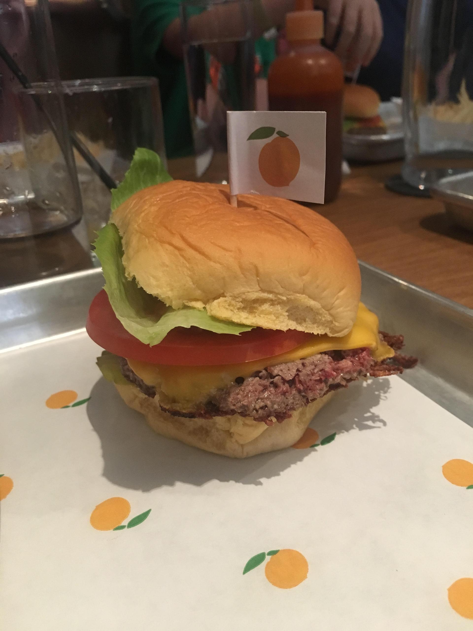 A veggie burger from Momofuku Nishi