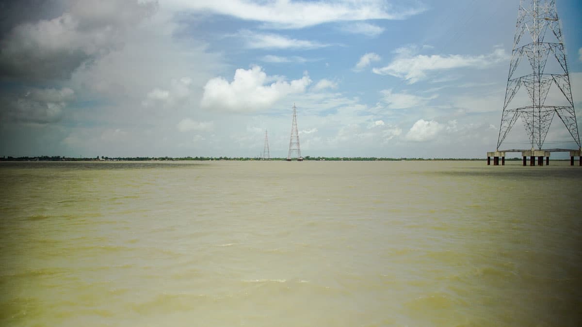 Sagar Island, a thin line on the horizon barely above sea level, is losing land fast, jeopardizing the lives of those who live there.