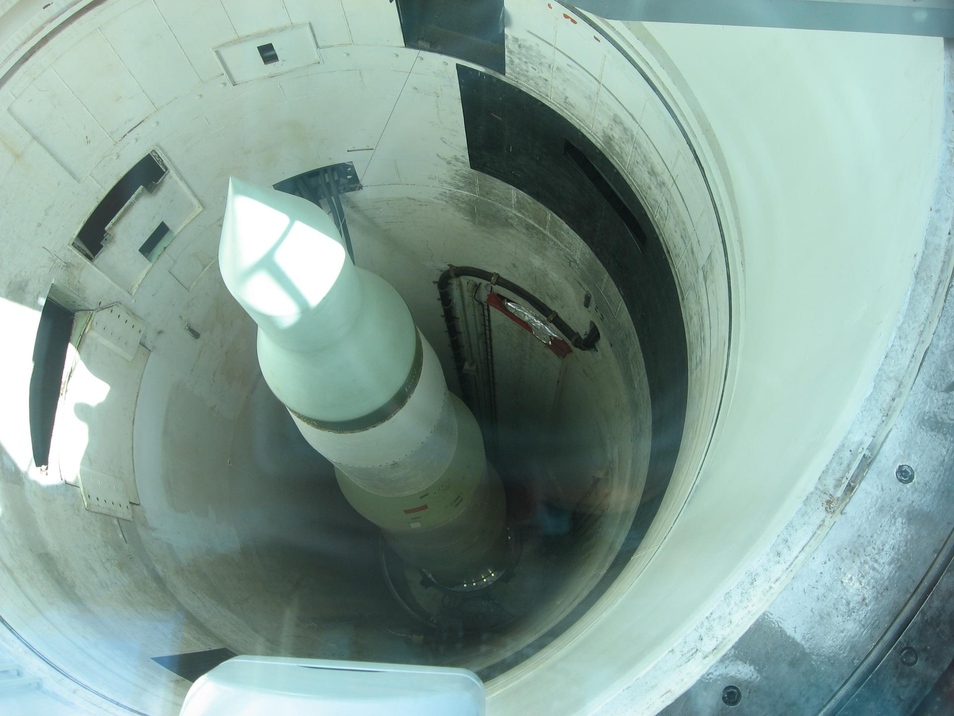 A missile silo at the Minuteman Missile National History Site in South Dakota.