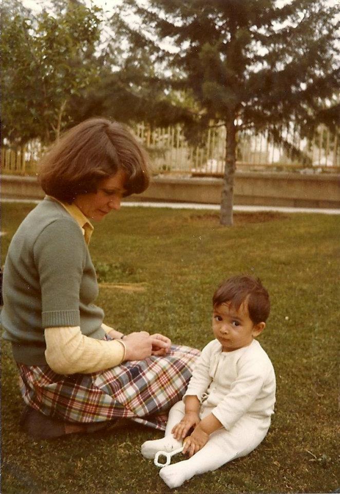 Farideh and her Dutch mother at the orphanage in Tehran.