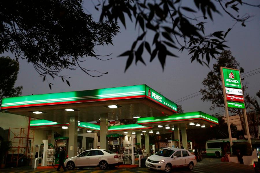 A Pemex gas station in Mexico City.