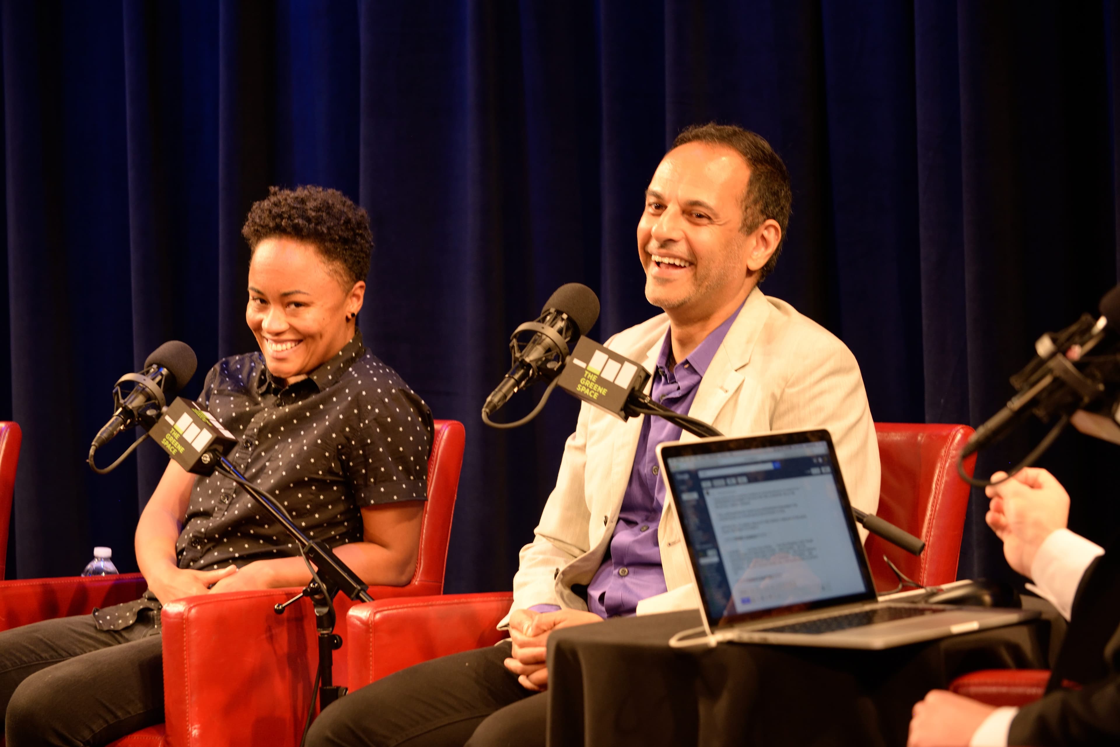 Jamilah King of Mic and Moustafa Bayoumi of City University of New York