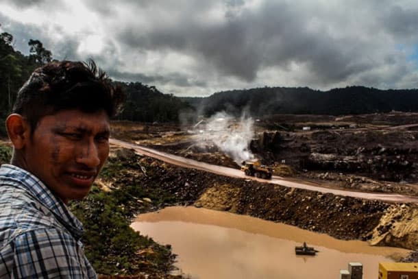 Indigenous dam protester