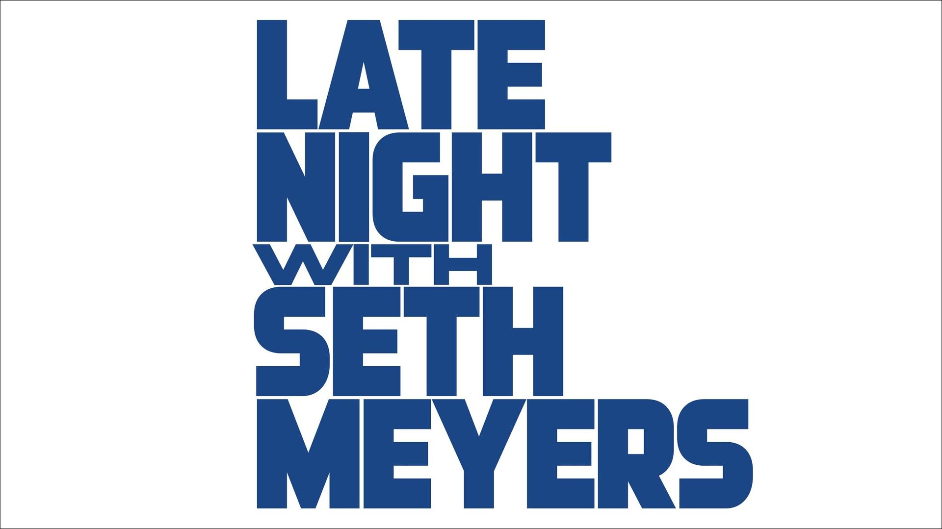 One possible logo design for “Late Night with Seth Meyers,” inspired by the “CBS Evening News.”