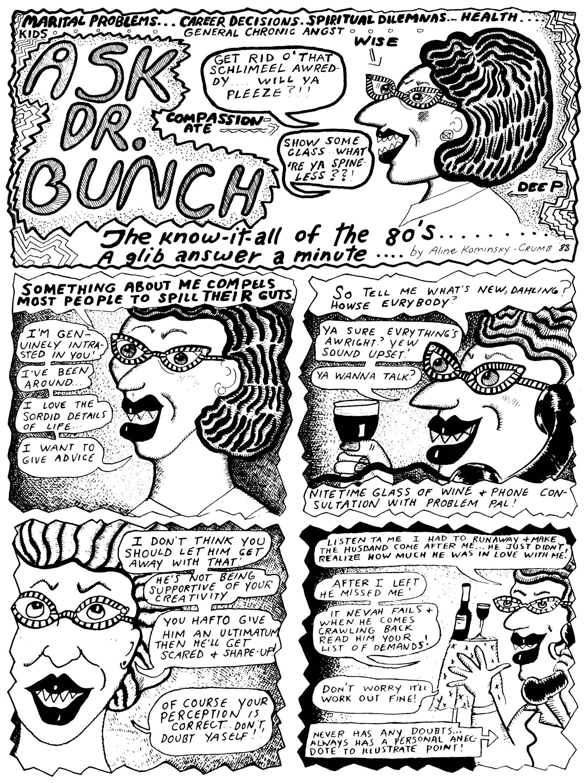 From “Love That Bunch” by Aline Kominsky-Crumb