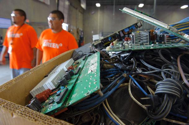 Discarded electronic waste