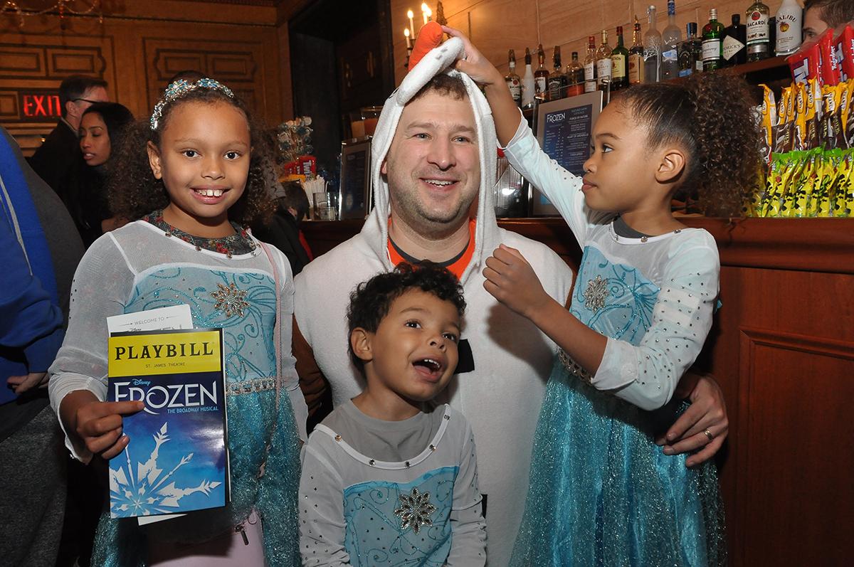 Audience members at the autism-friendly performance of “Frozen” on Broadway.