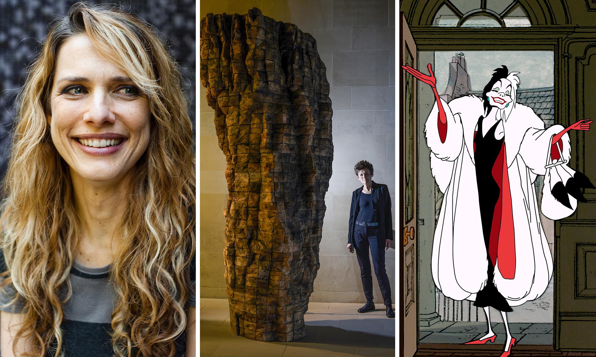 Director Lynn Shelton, artist Ursula von Rydingsvard and one of her sculptures, and the consummate villain Cruella de Vil.