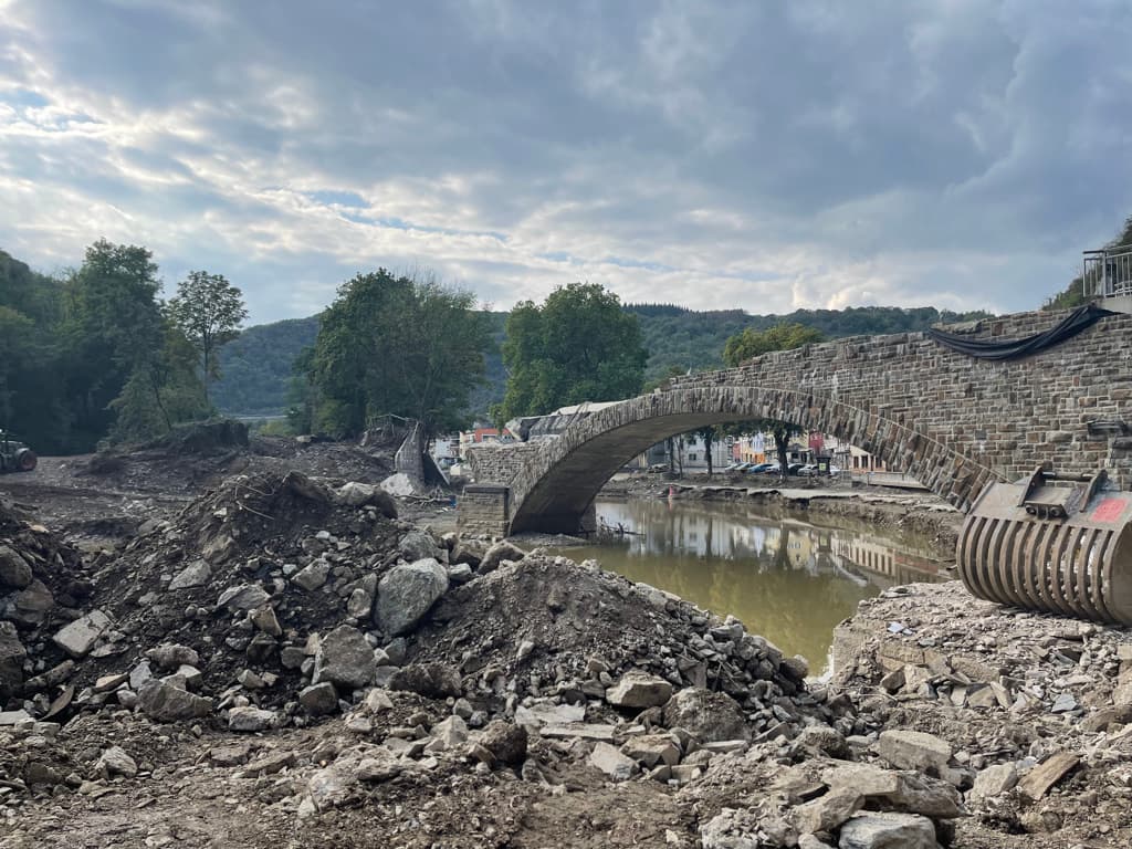 bridge destroyed