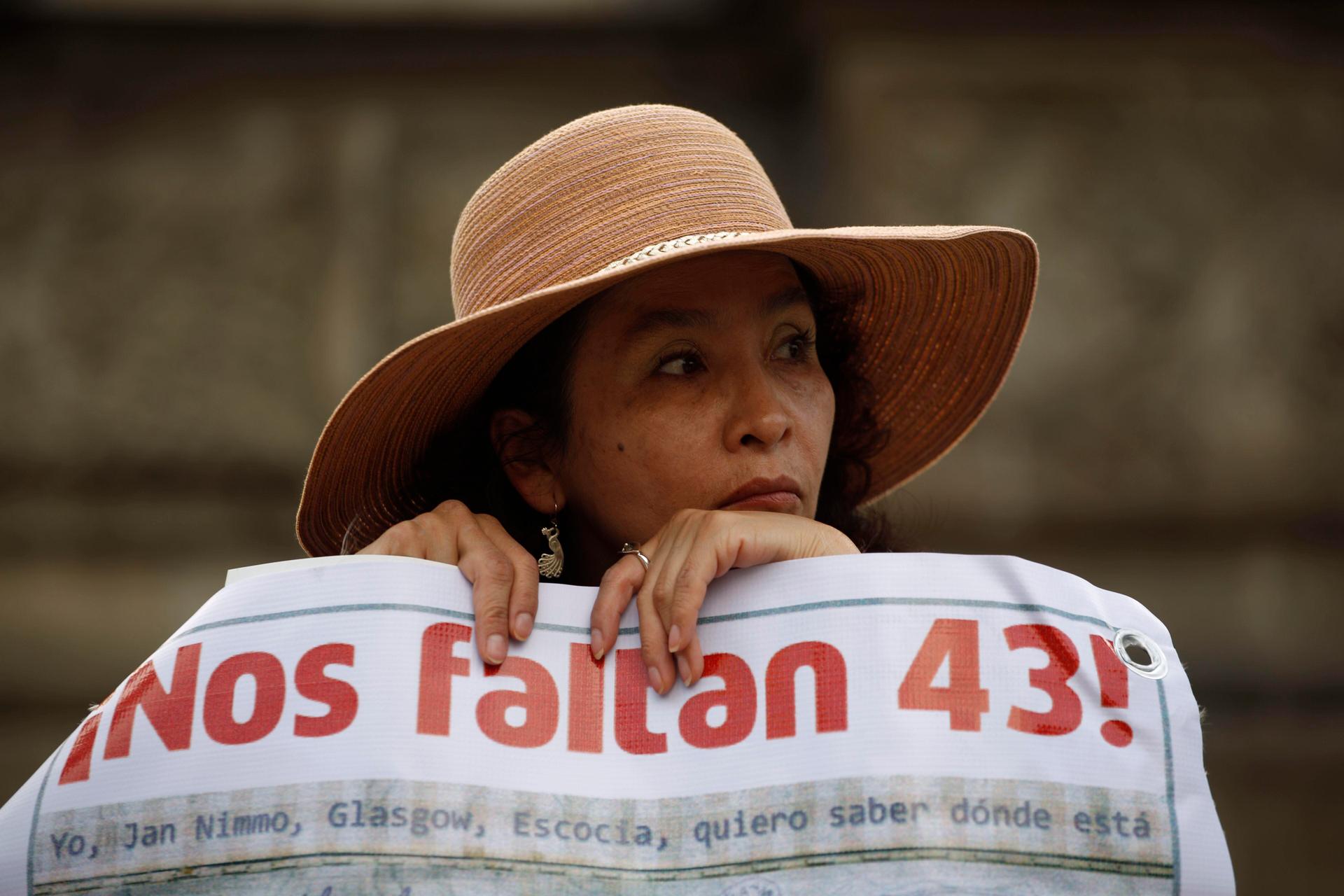 woman with sign