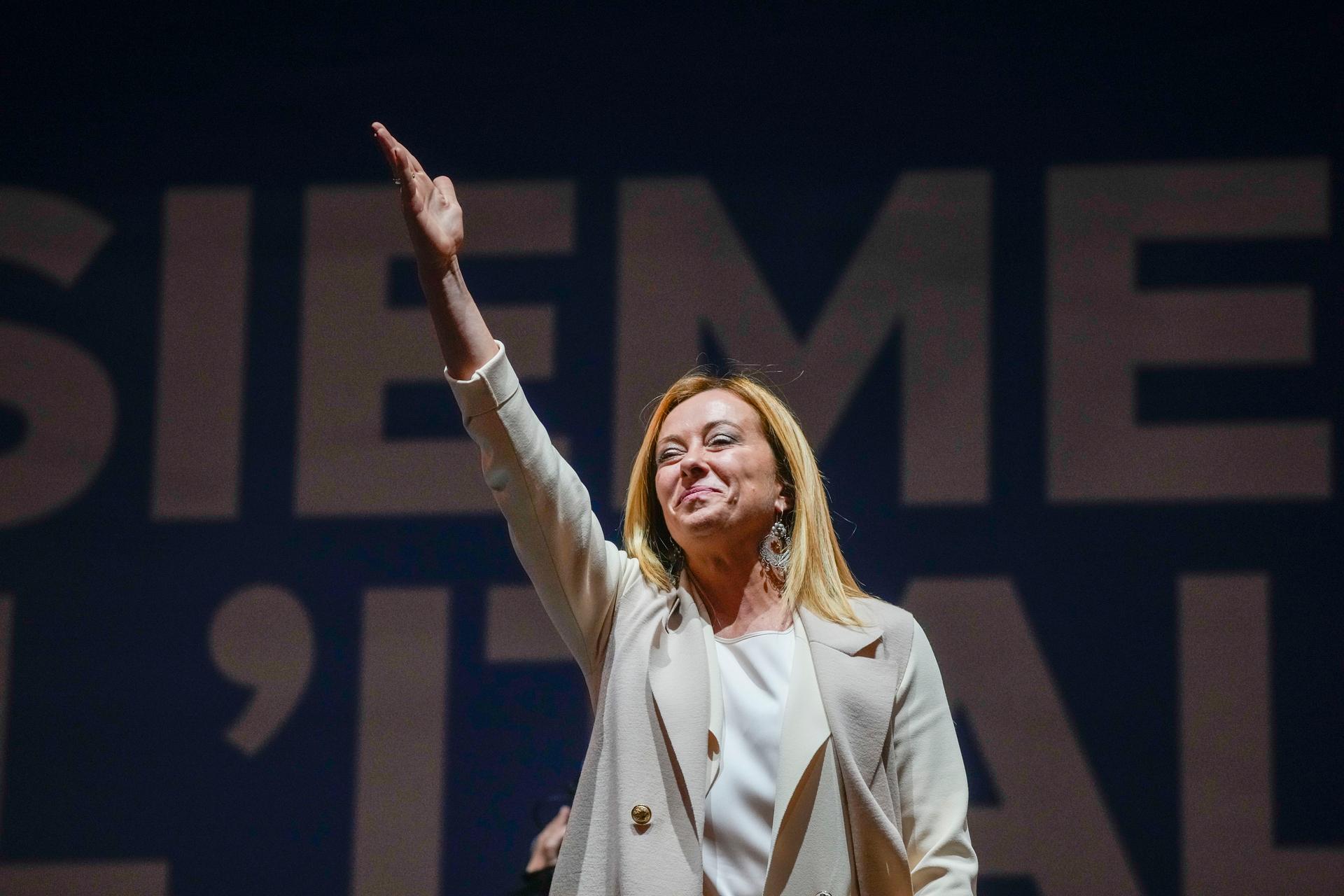 woman standing onstage