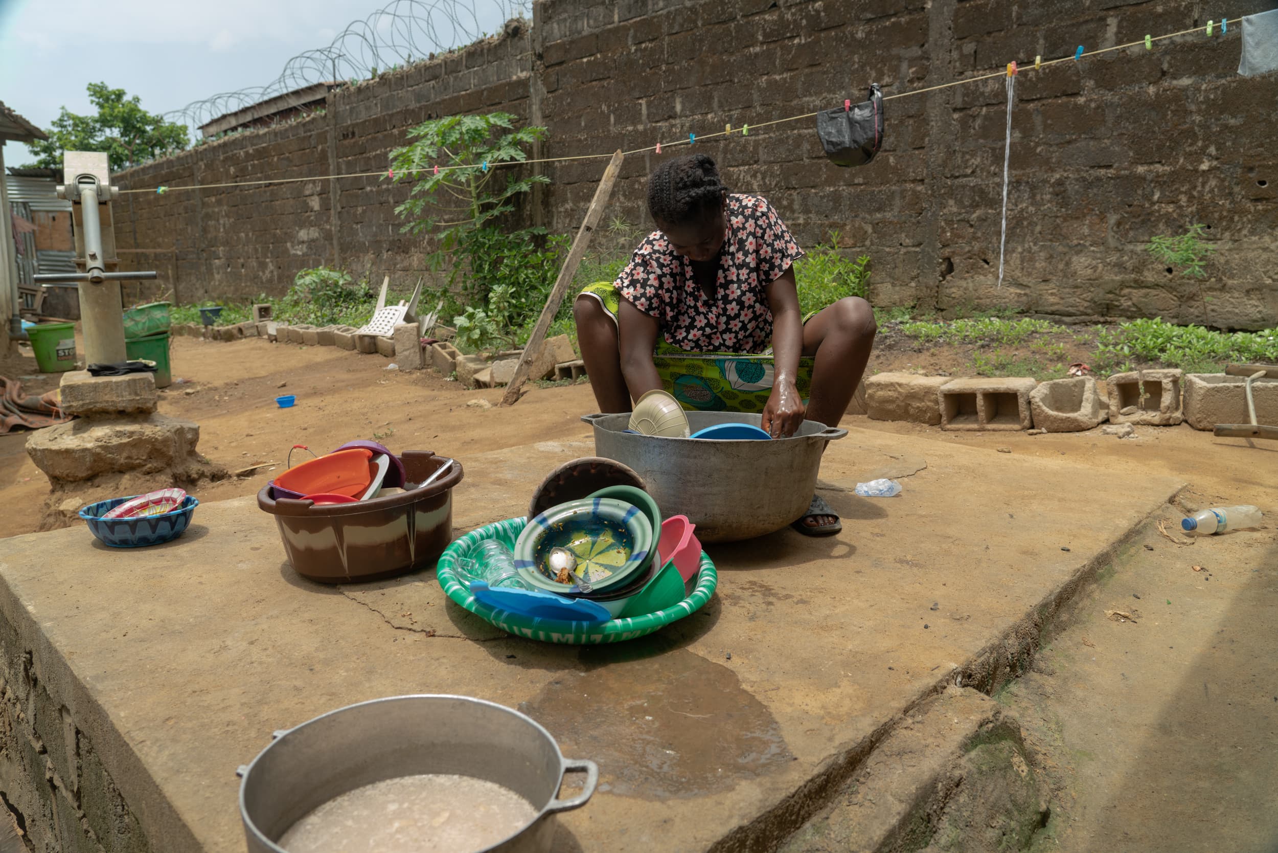 woman working