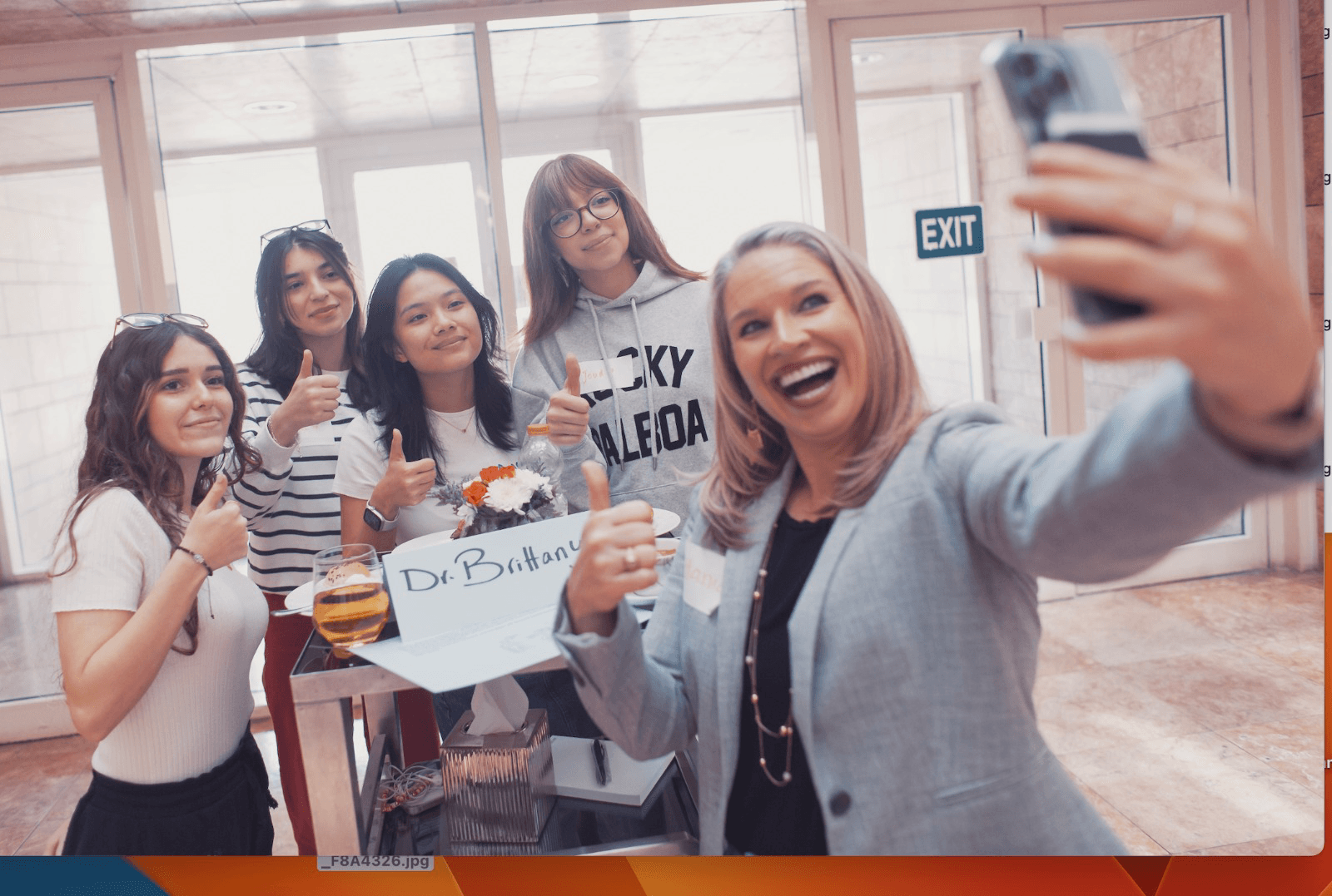 A group of women posing for a selfie