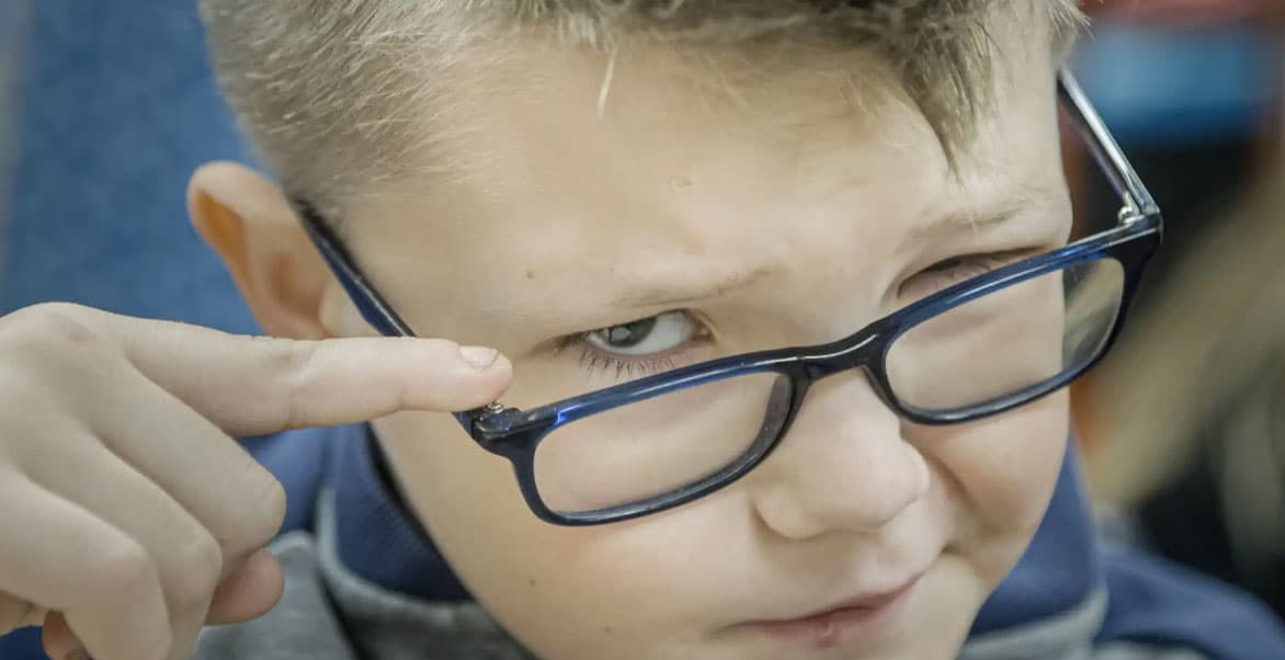 Teachers say Artem Fedorenko, 10, loves the spotlight and often tells jokes.