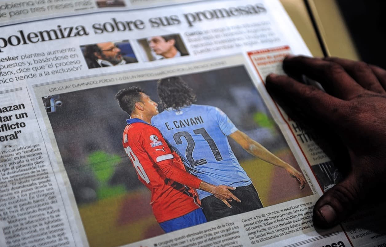 Soccer finger to the anus