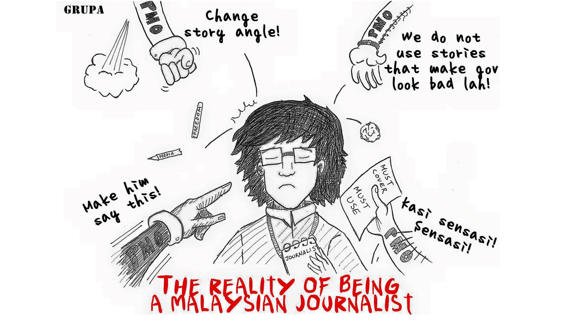 GRUPA makes comics about the state of press freedom in Malaysia.