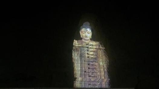The historic Buddhas of Bamiyan statues have made a return to the Afghan valley as 3D light projections.