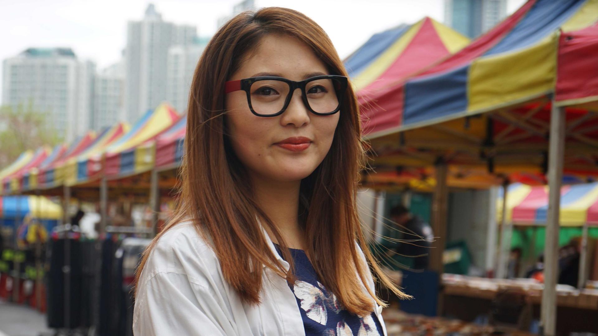 24-year old North Korean refugee Danbi was a smuggler in North Korea's black markets.  Here she gives us a tour of a market in South Korea, which reminds her of the markets in the North.
