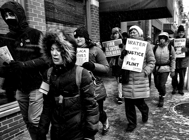 Flint water protest