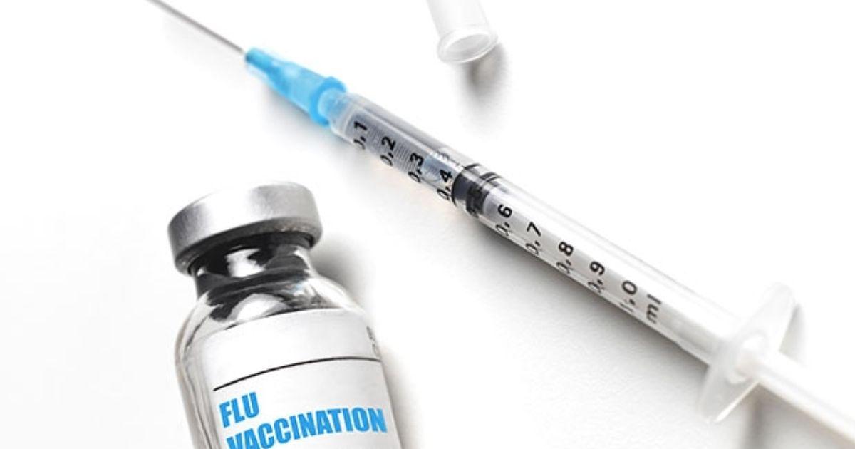 Flu vaccine stock photo