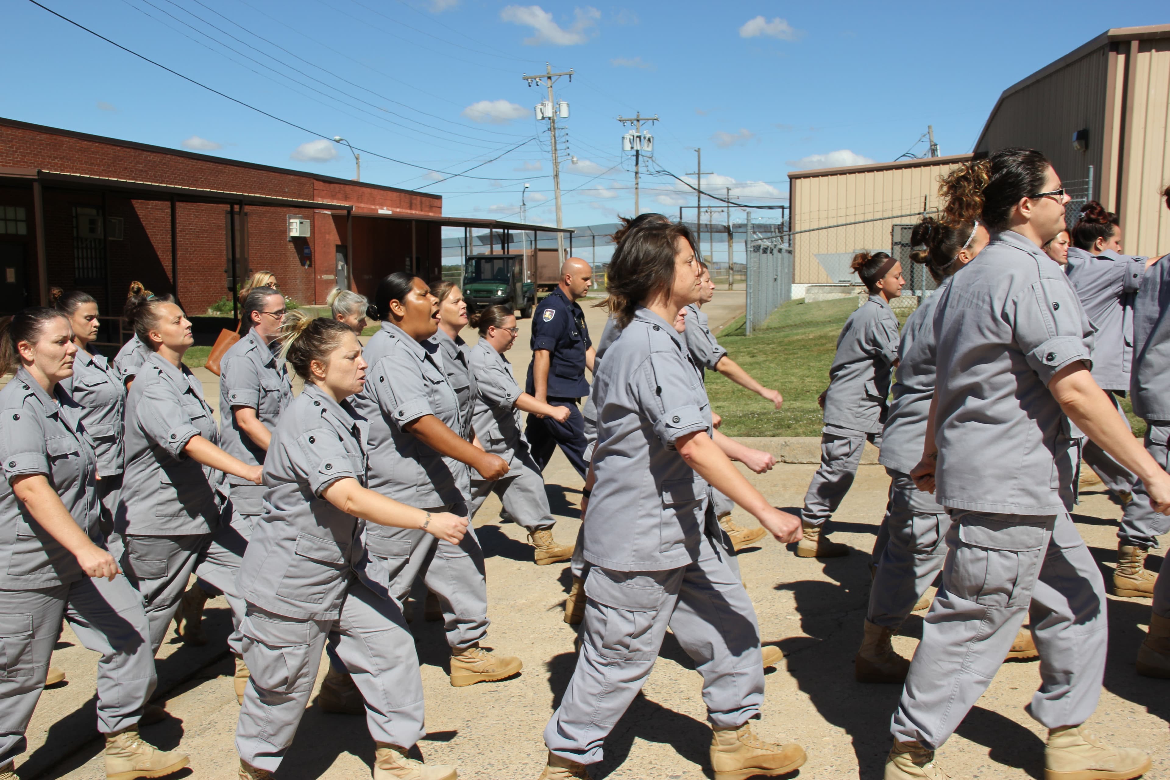 Women marching