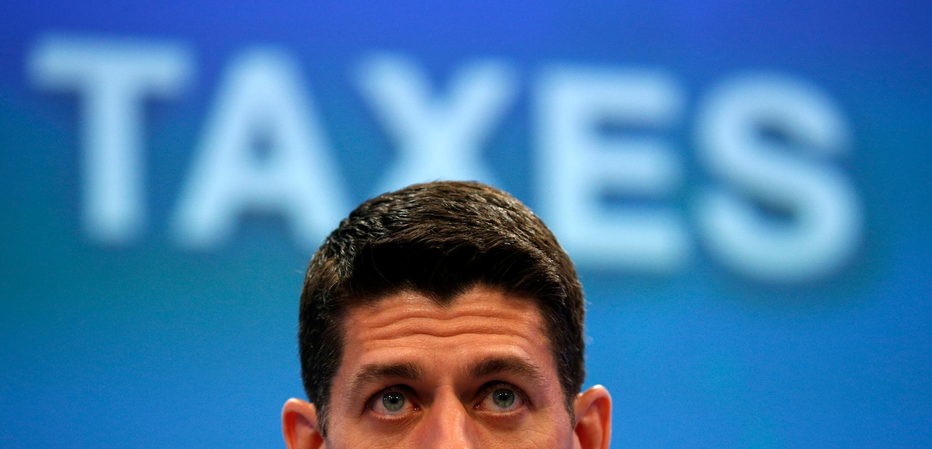 Congressman Paul Ryan takes part in a session called "The Business of Taxes" at the Wall Street Journal's CEO Council meeting in Washington on December 2, 2014.