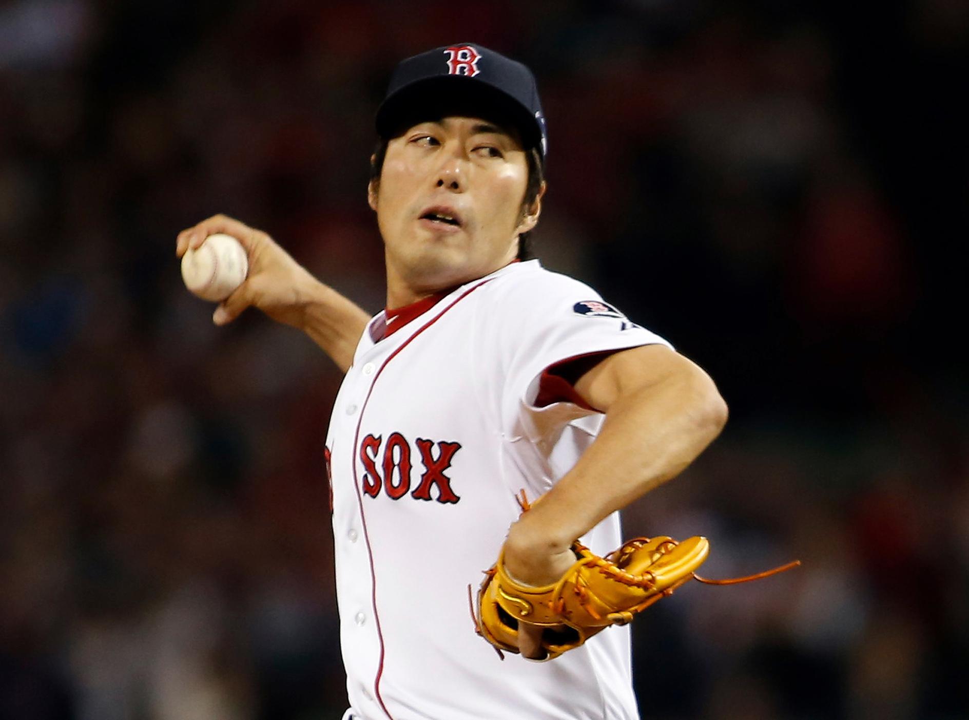 Boston Red Sox relief pitcher Koji Uehara