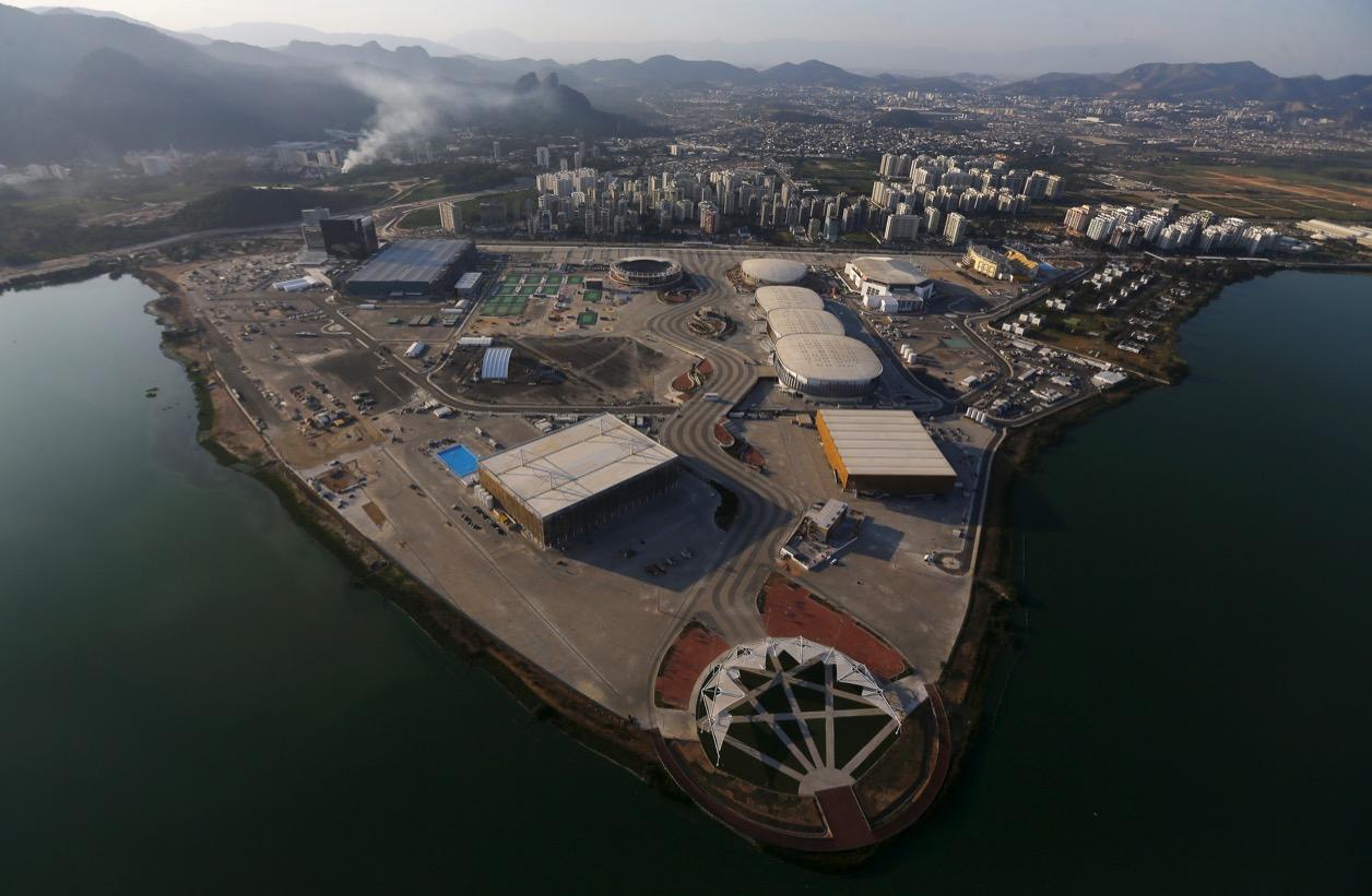 The 2016 Rio Olympic park photographed on April 25.