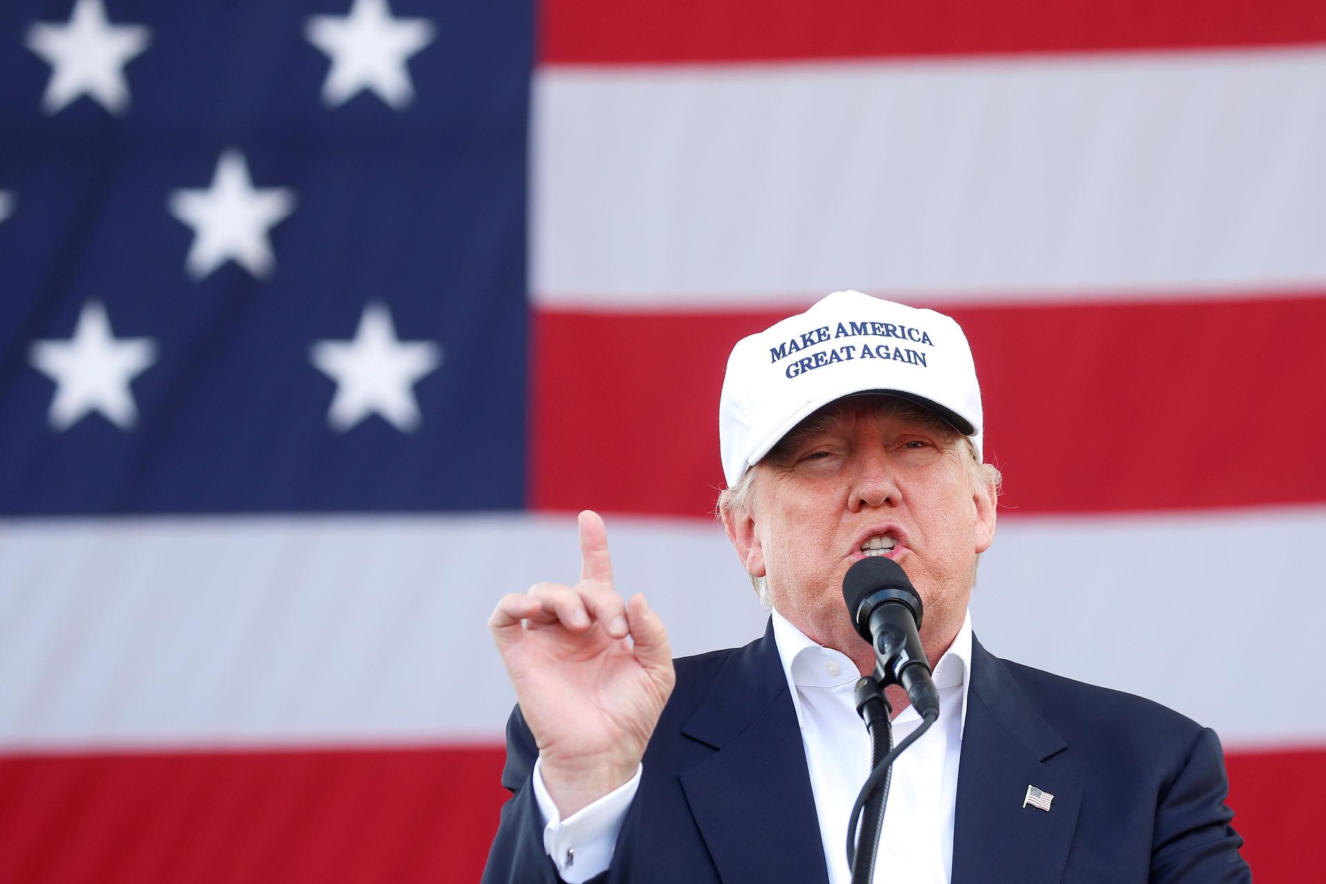 Republican presidential nominee Donald Trump holds a campaign event in Miami