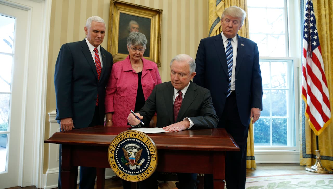 Sessions sworn in attorney general
