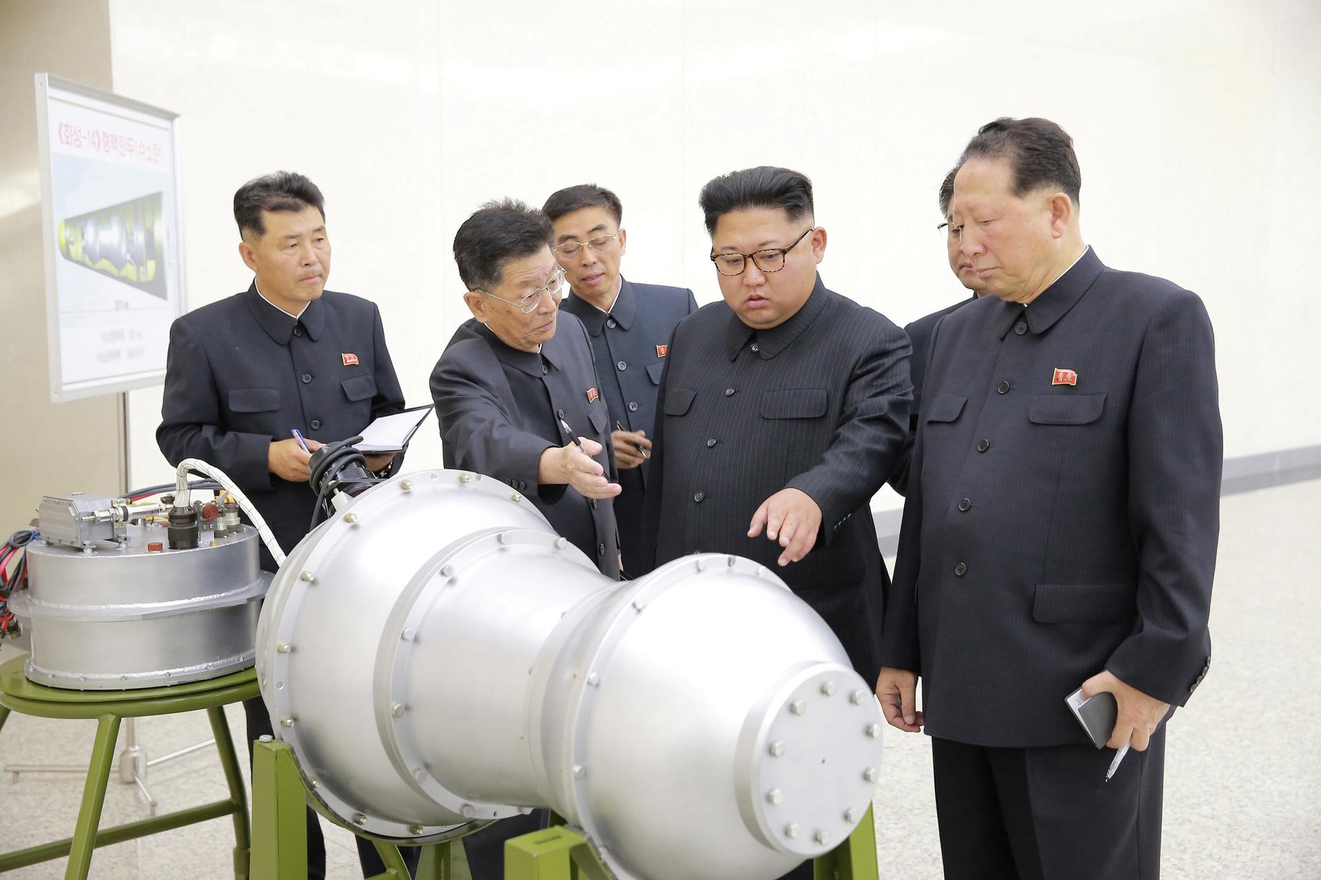 'This bit goes bang' - North Korean leader Kim Jong Un inspects the country's nuclear weapons programme