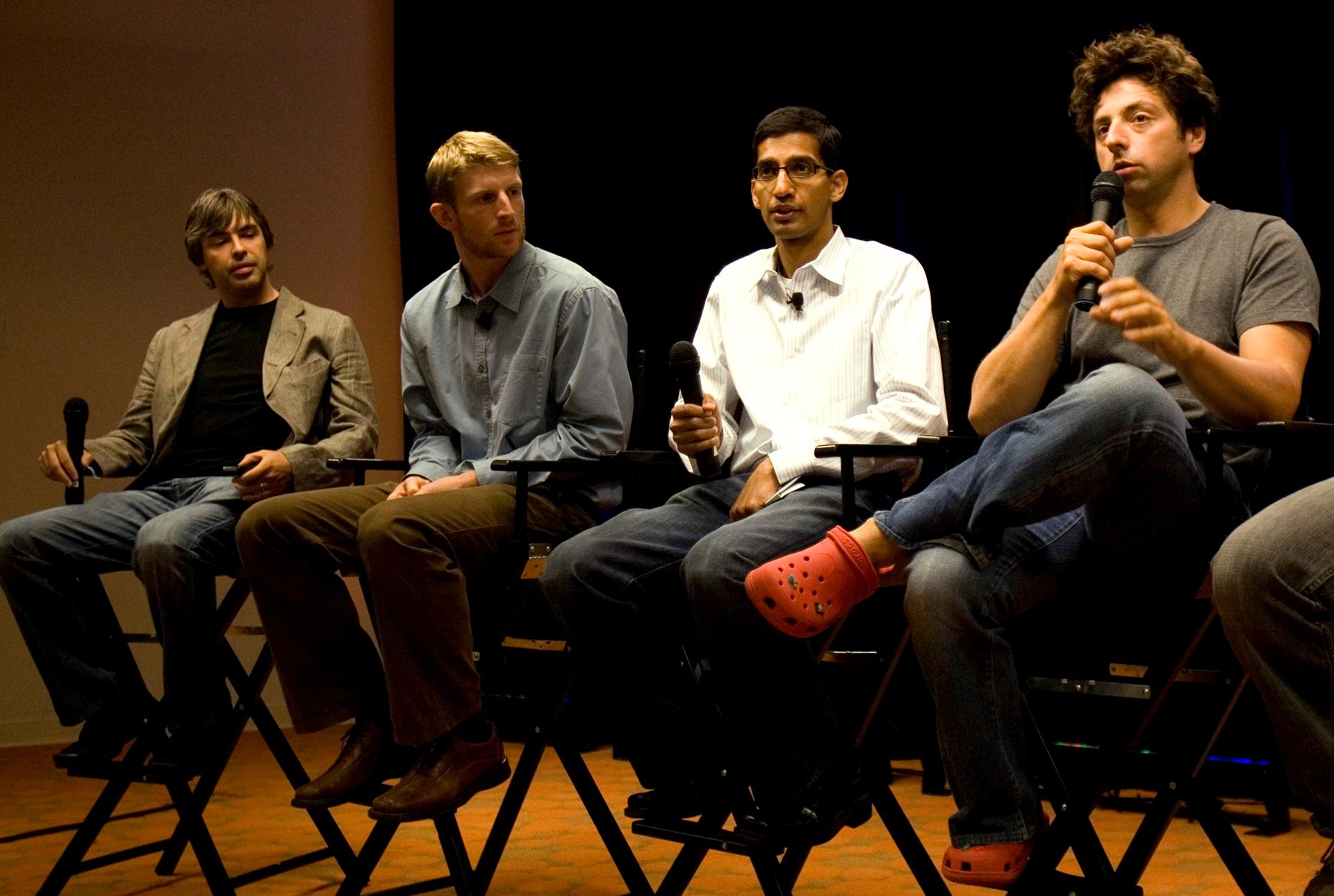 Sundar Pichai in 2008, introducing Google Chrome.