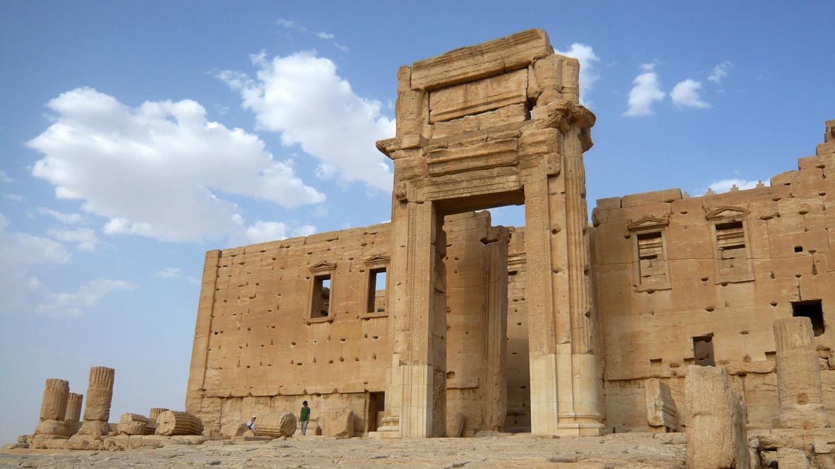 The Temple of Bel in the historical city of Palmyra, Syria, August 4, 2010. UNITAR has confirmed with satellite images that ISIS has destroyed the ancient temple.