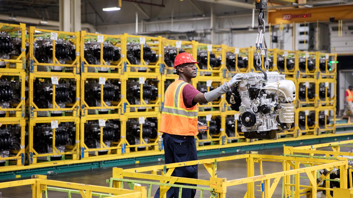Toyota Motor Manufacturing Alabama builds about 3,000 engines a day at its plant in Huntsville, powering one third of Toyota vehicles produced in North America.