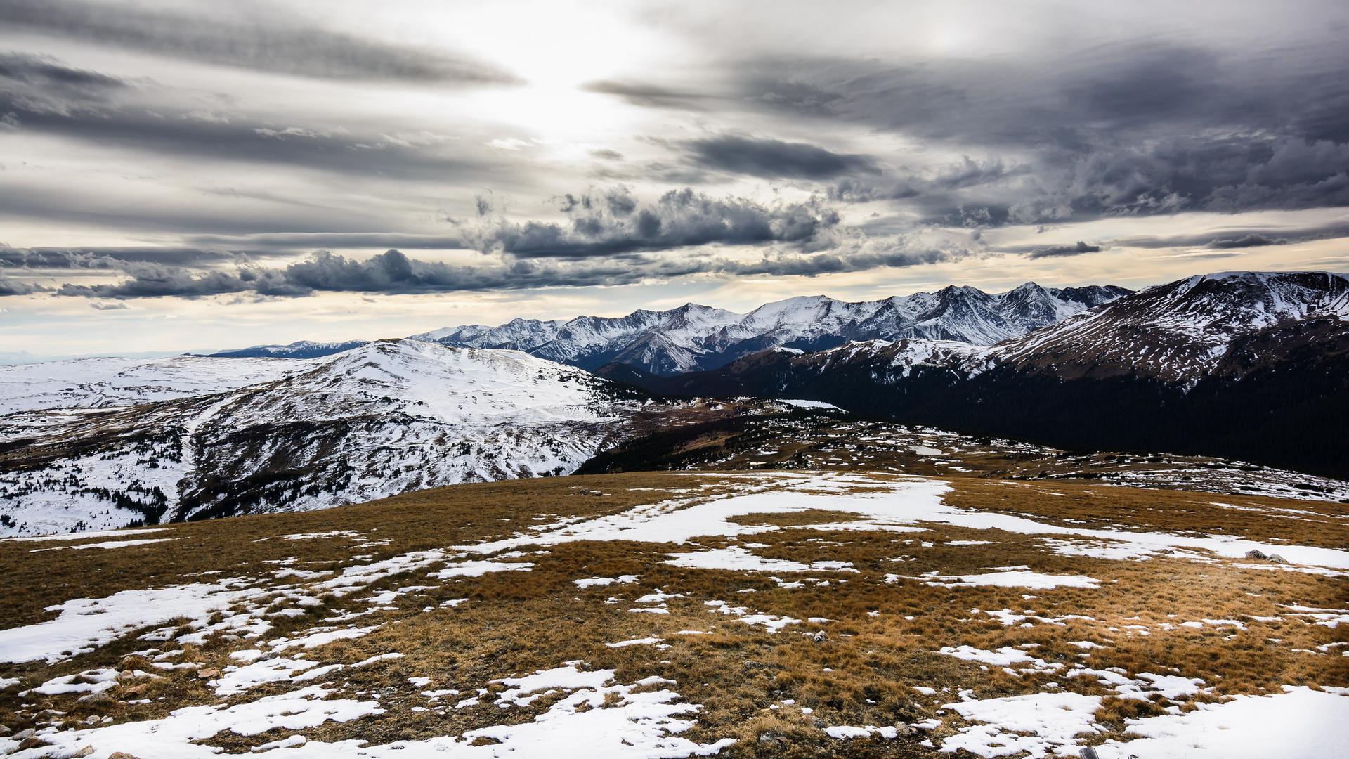A view of tundra landscape in the Rocky Mountains — 11,000 feet from sea level.