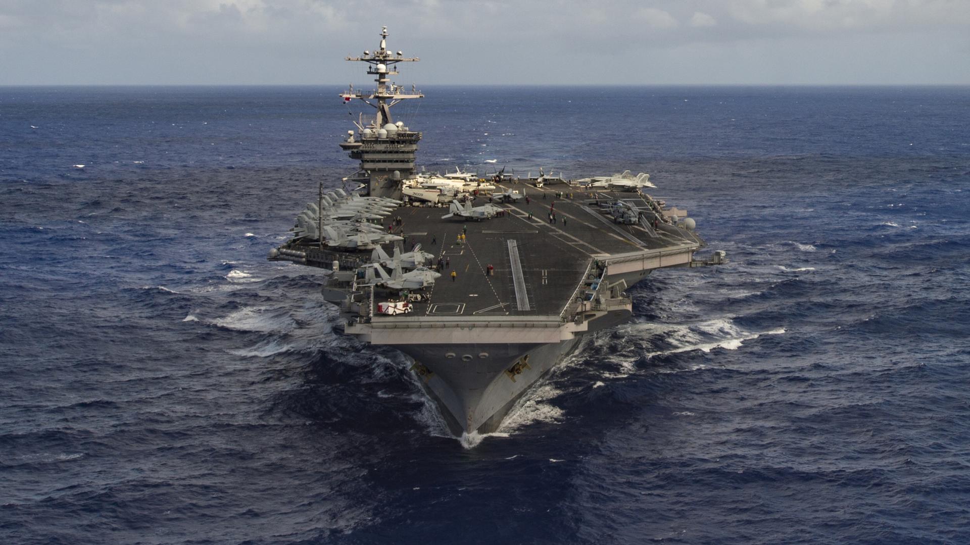 The aircraft carrier USS Carl Vinson has been deployed to the Korean peninsula.