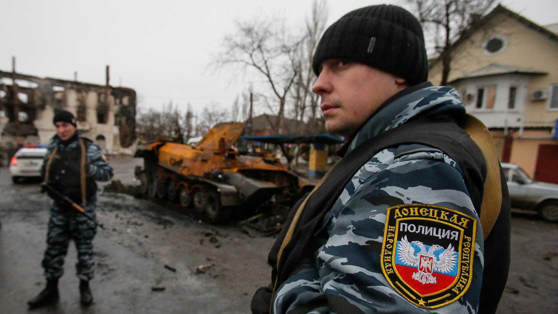 Police int self-proclaimed Donetsk People's Republic