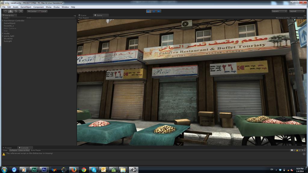 Screen grab showing Virtual Syria street being designed.