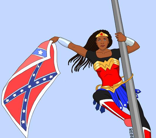 Bree Newsome as Wonder Woman by Artist Rebecca Cohen