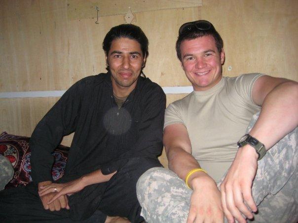 Matt Zeller and Janis Shinwari in Afghanistan