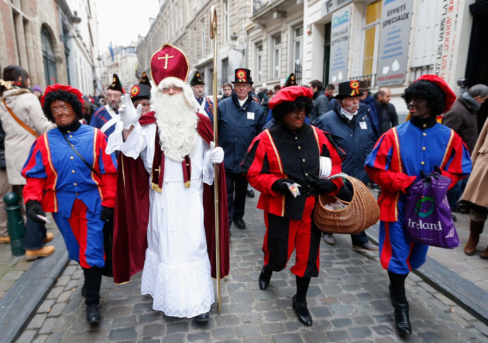 Black Pete at a Dutch Christmas celebration