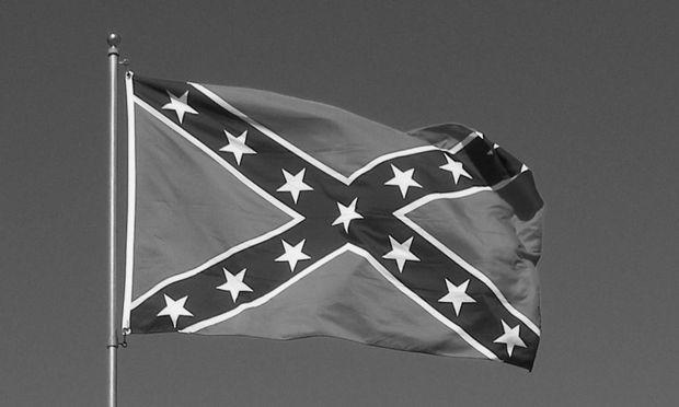 A confederate battle flag.