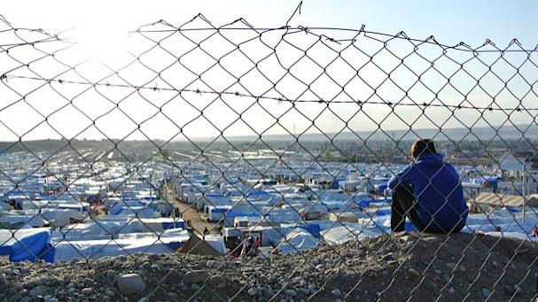The view across the Kawar Gosk refugee camp for Syrian refugees in Northern Iraq.