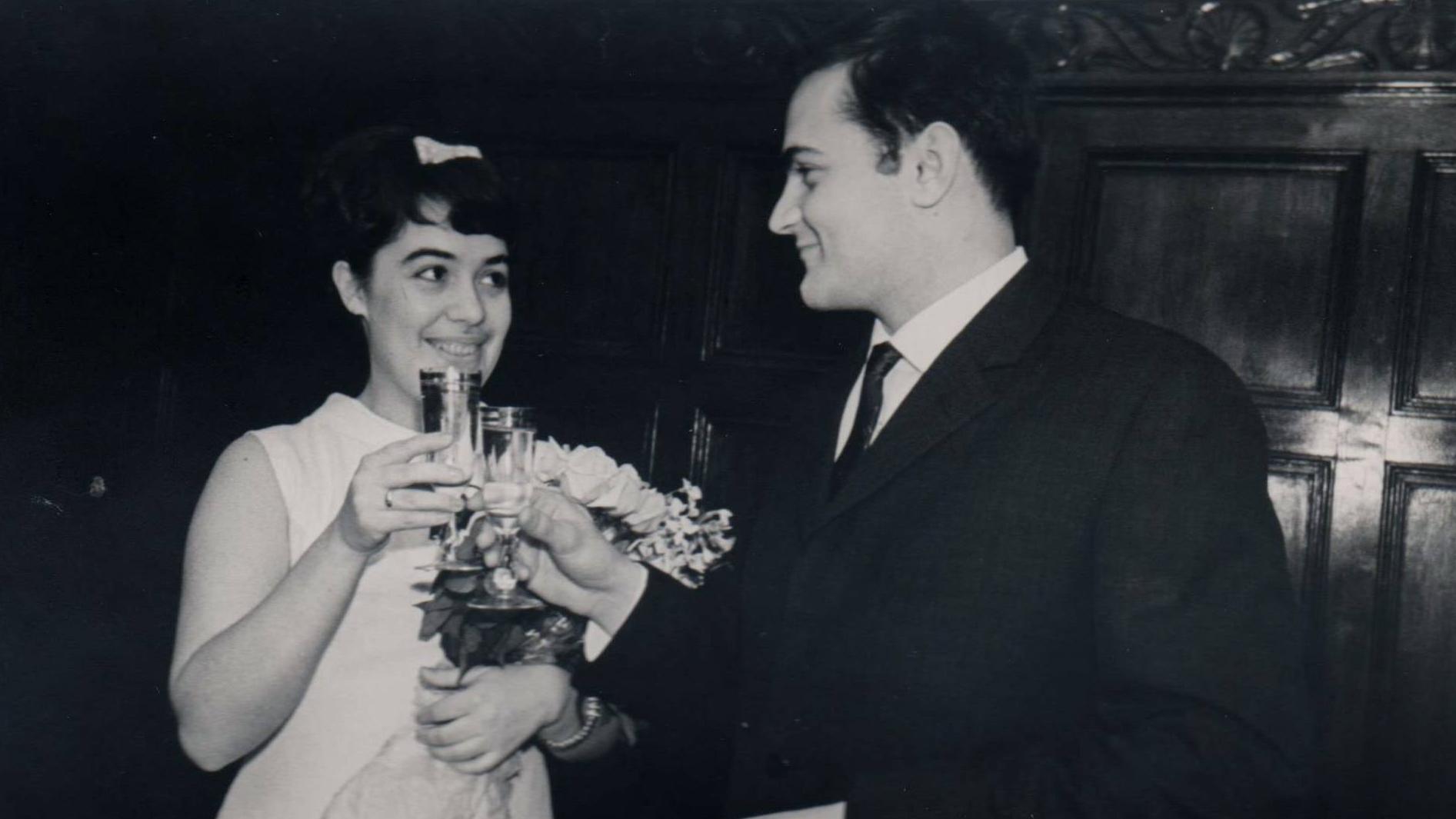 Mikhail and Nataliya Malkes at their wedding in Moscow in 1965.