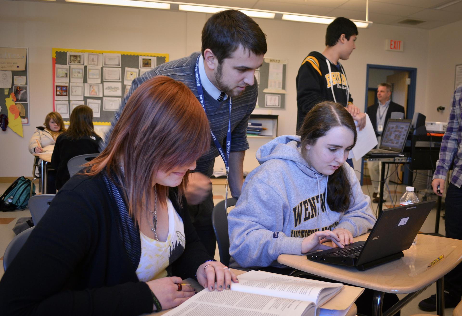 Students in Brian Gray and Mark Giuliucii's class don't get letter grades or take multiple choice tests.