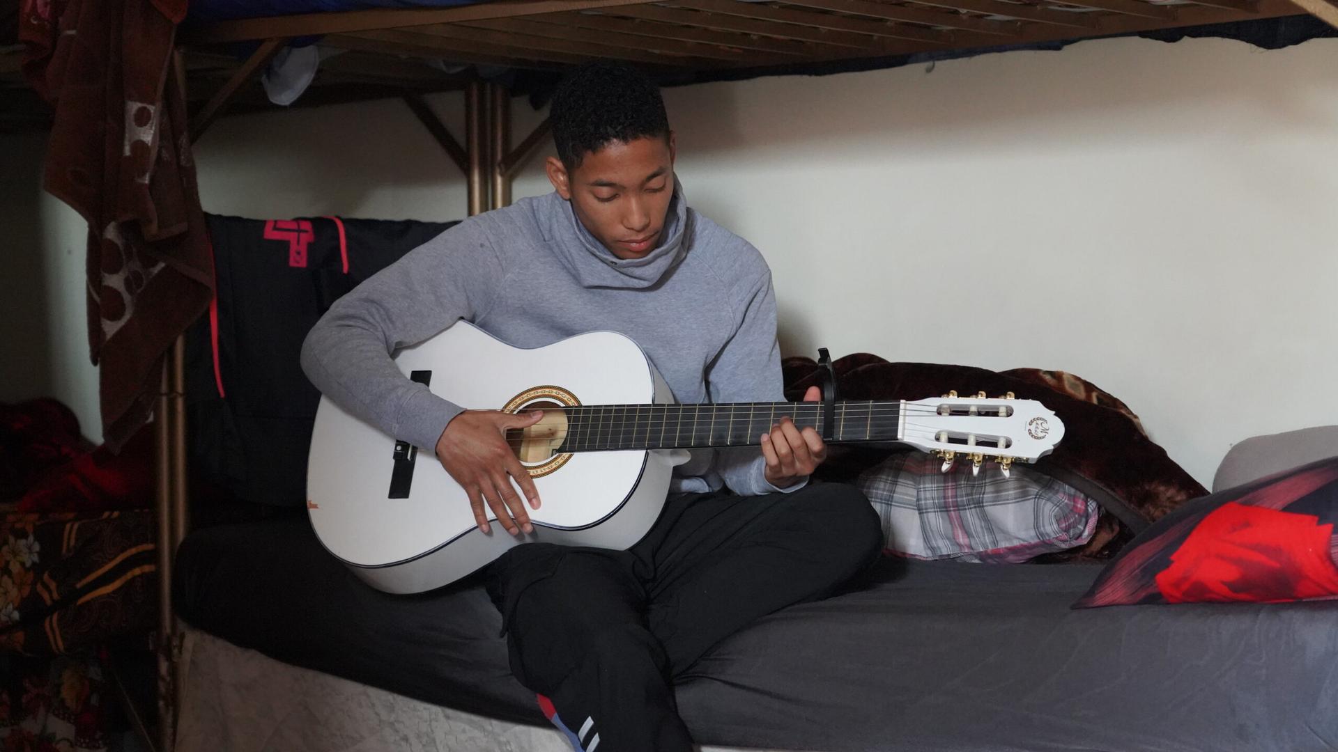 boy with guitar