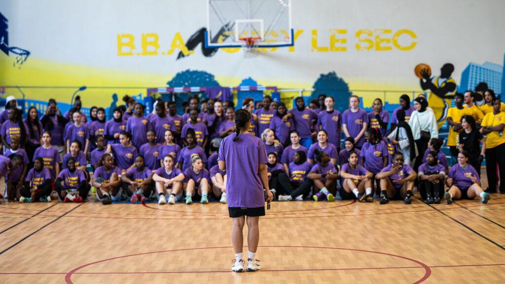 Basketball for All or Basket Pour Toutes first tournament in Noisy-le-Sec on April 13, 2024.